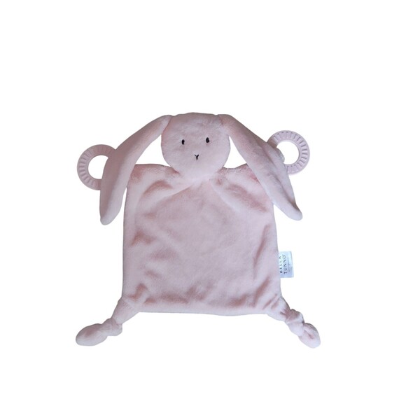 Bella Tunno Bunny Rabbit Hare Baby Security Blanket Teether Lovey Plush Rattle - Picture 1 of 6